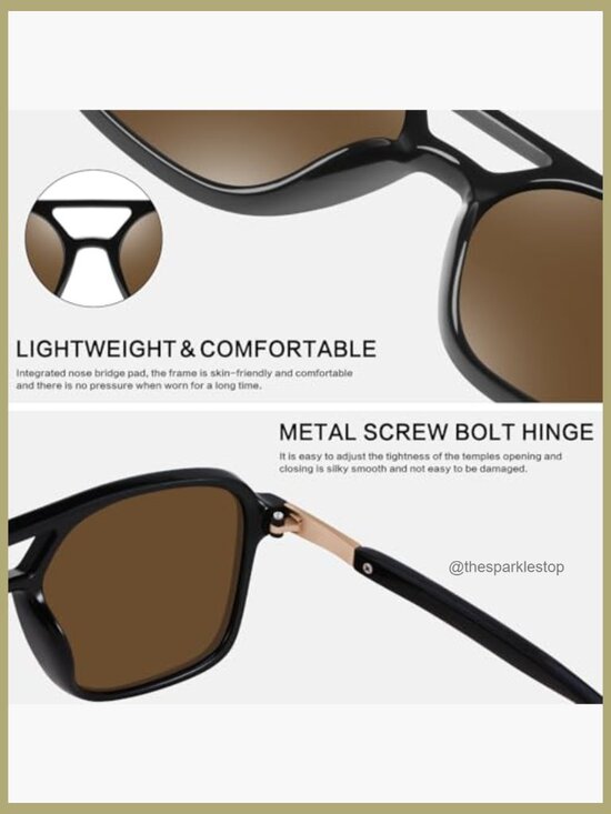 Retro Aviator Sunglasses with TAC Lenses UV400 Protection main image 4